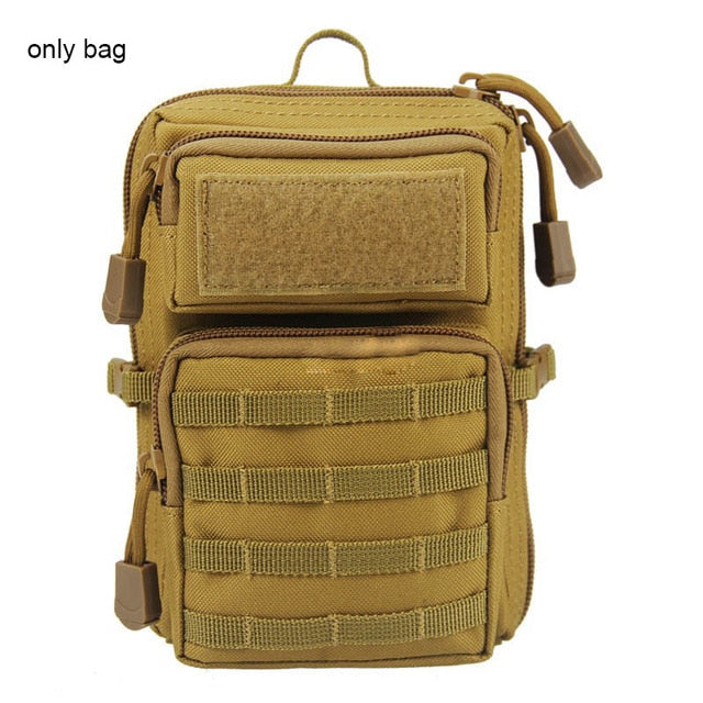 Military MOLLE System Bags Tactical Bag Mobile Phone Pouch Army Outdoor Sport Multi-function 1000D Nylon Bag Fanny Pack