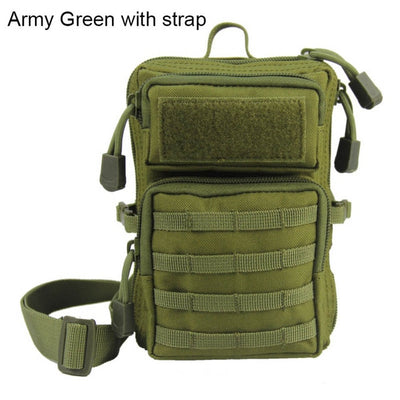 Military MOLLE System Bags Tactical Bag Mobile Phone Pouch Army Outdoor Sport Multi-function 1000D Nylon Bag Fanny Pack
