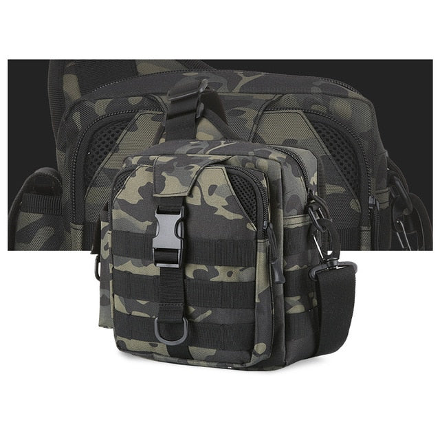 Fishing Tactical Chest Bag Molle Sling Backpack Military Army Shoulder Camping Hiking Bags Travel Outdoor Bag Rucksack