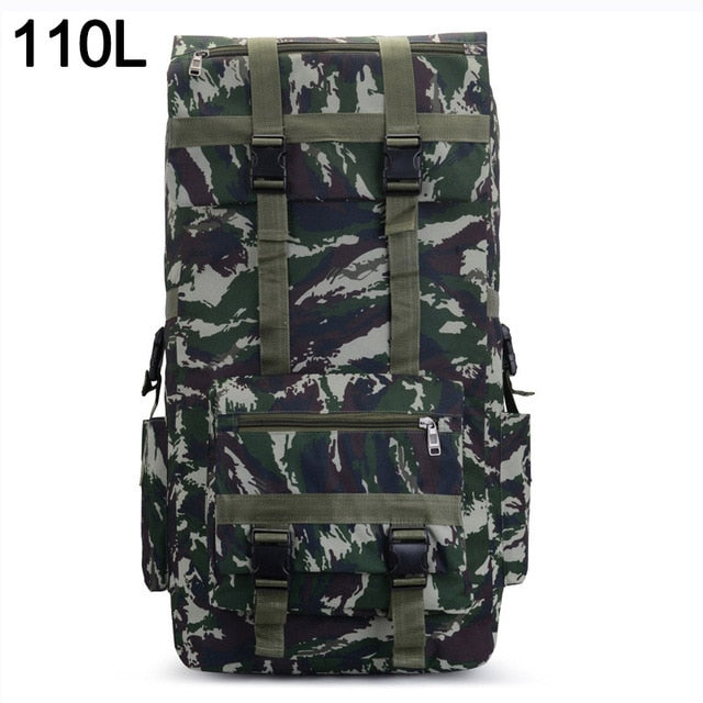 110L 130L Men Hiking Bag Camping Backpack Large Army Outdoor Climbing Trekking Travel Rucksack Tactical Bags Luggage Bag