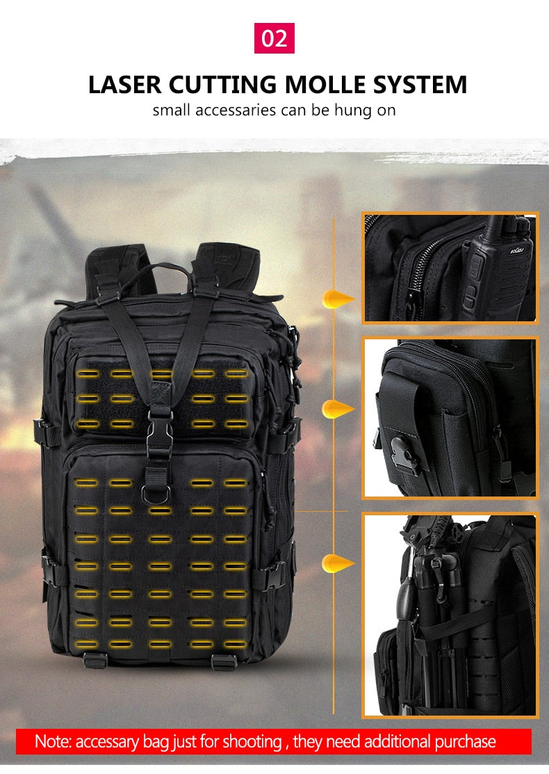 Black Hat Hacker Backpack 30L