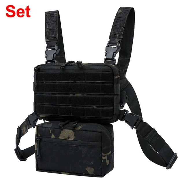 Tactical Vest Nylon military Vest chest rig Pack Pouch Holster