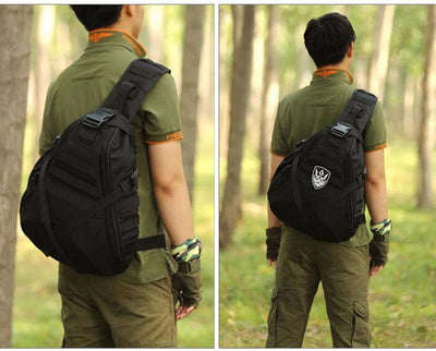 Tactical Backpack Single Shoulder - Black