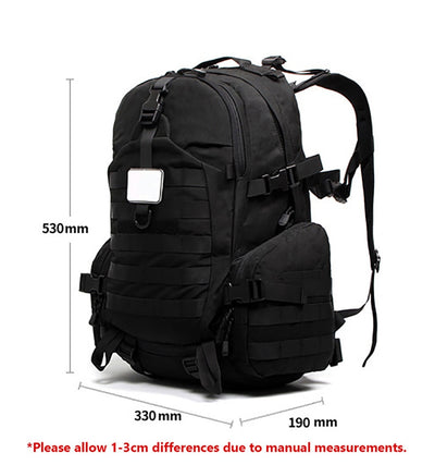 Tactical Camouflage Backpack - Black