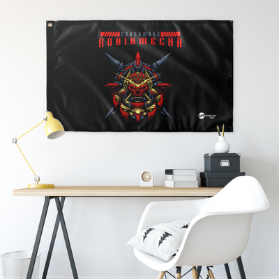 Cyberware Ronin Mecha - Wall flag