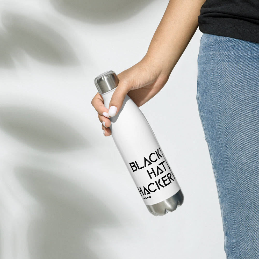 Black Hat Hacker v1 - Stainless Steel Water Bottle