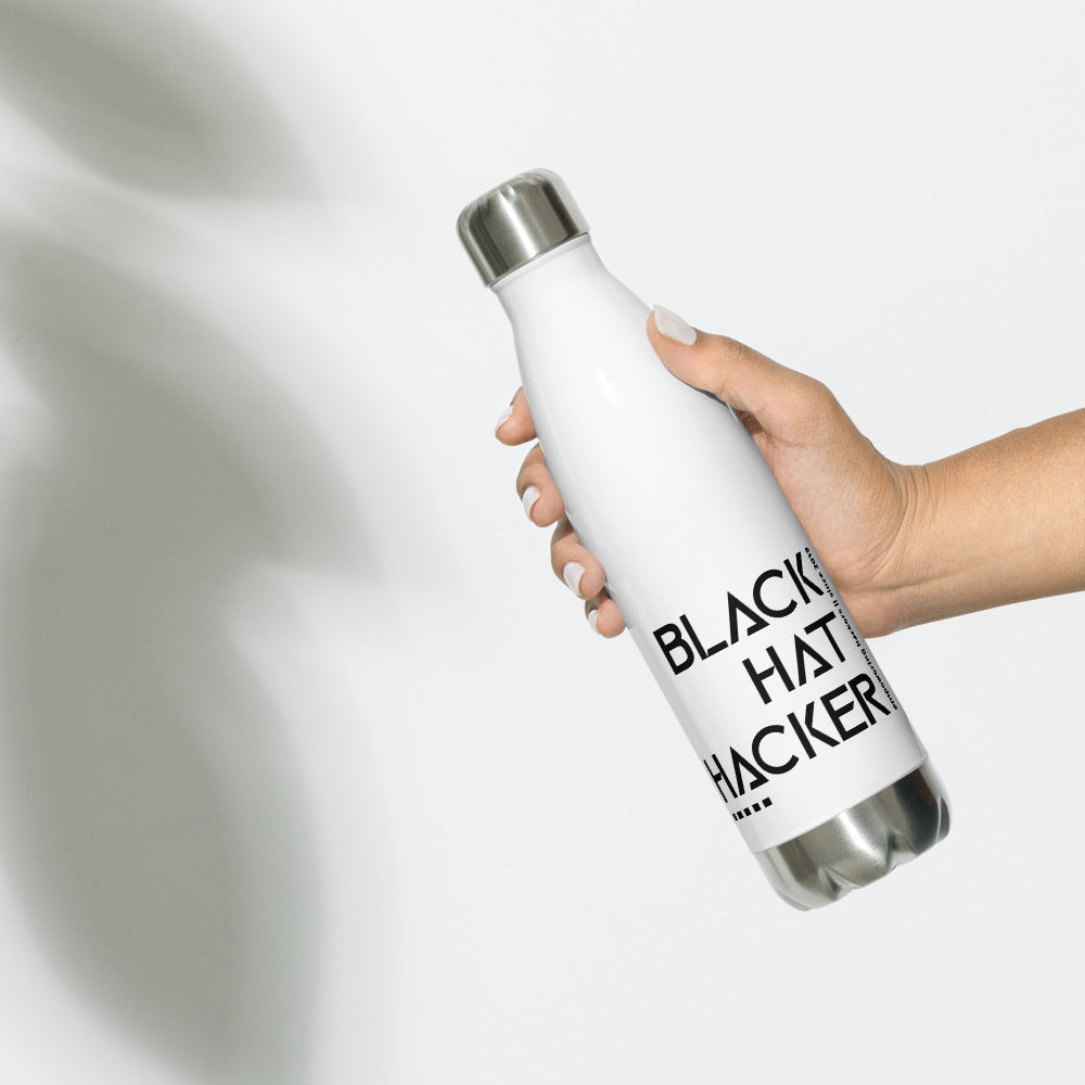 Black Hat Hacker v1 - Stainless Steel Water Bottle