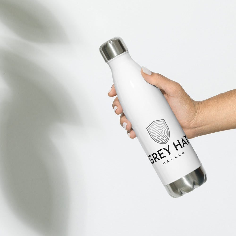Grey Hat Hacker - Stainless Steel Water Bottle