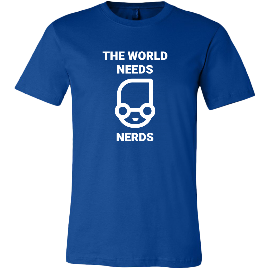 The world needs nerd - Canvas Mens Shirt
