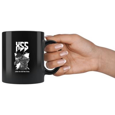 XSS cross-site scripting attack - Mug