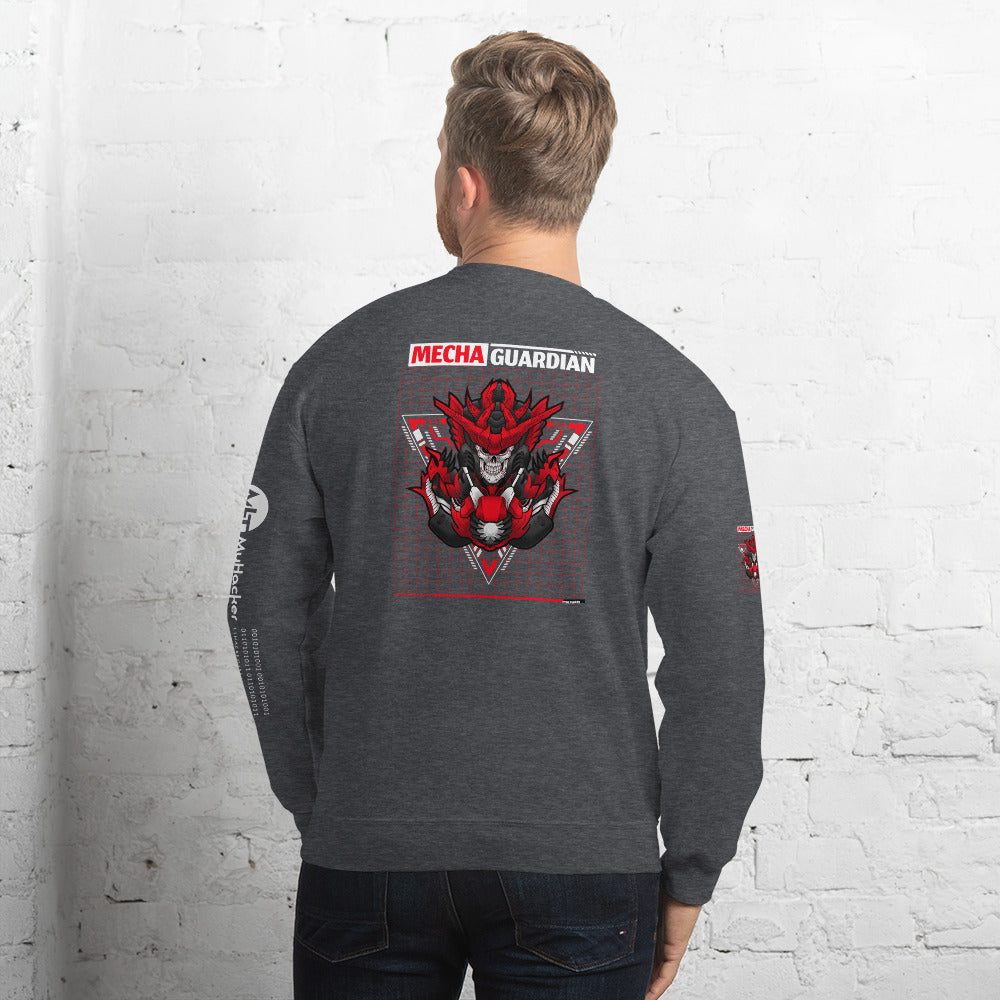 Red Mecha Guardian - Unisex Sweatshirt (all side print)