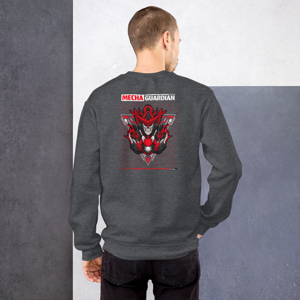 Red Mecha Guardian - Unisex Sweatshirt (back design)
