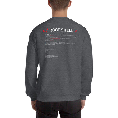 root shell - Unisex Sweatshirt (back print)