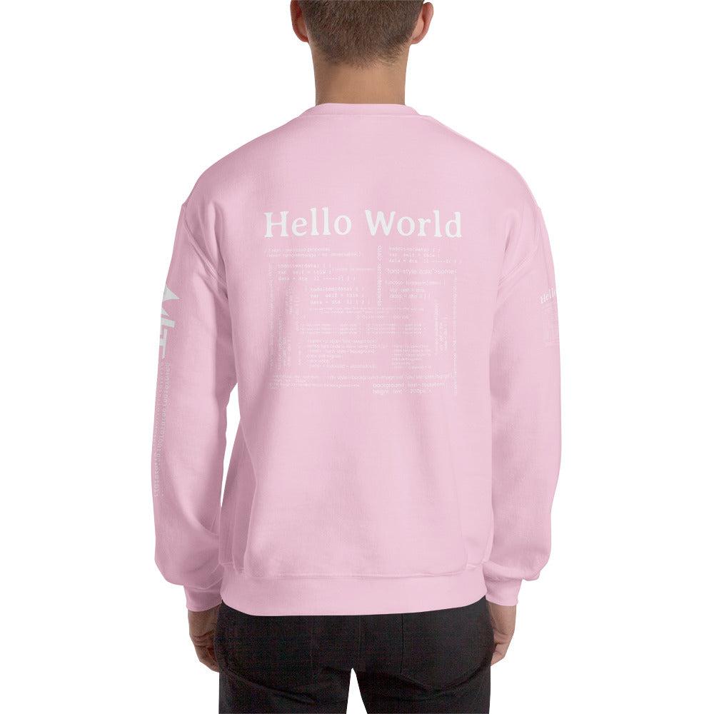 Hello world - Unisex Sweatshirt (back print)