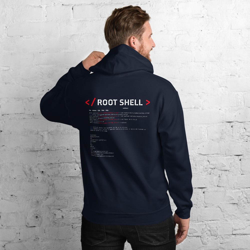 root shell - Unisex Hoodie (back print)