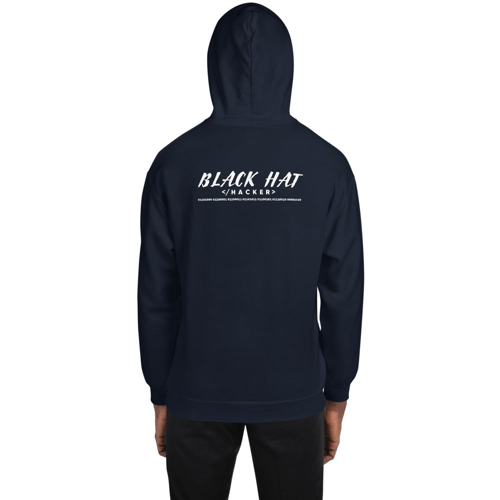 Black Hat Hacker V2 - Unisex Hoodie (back print)