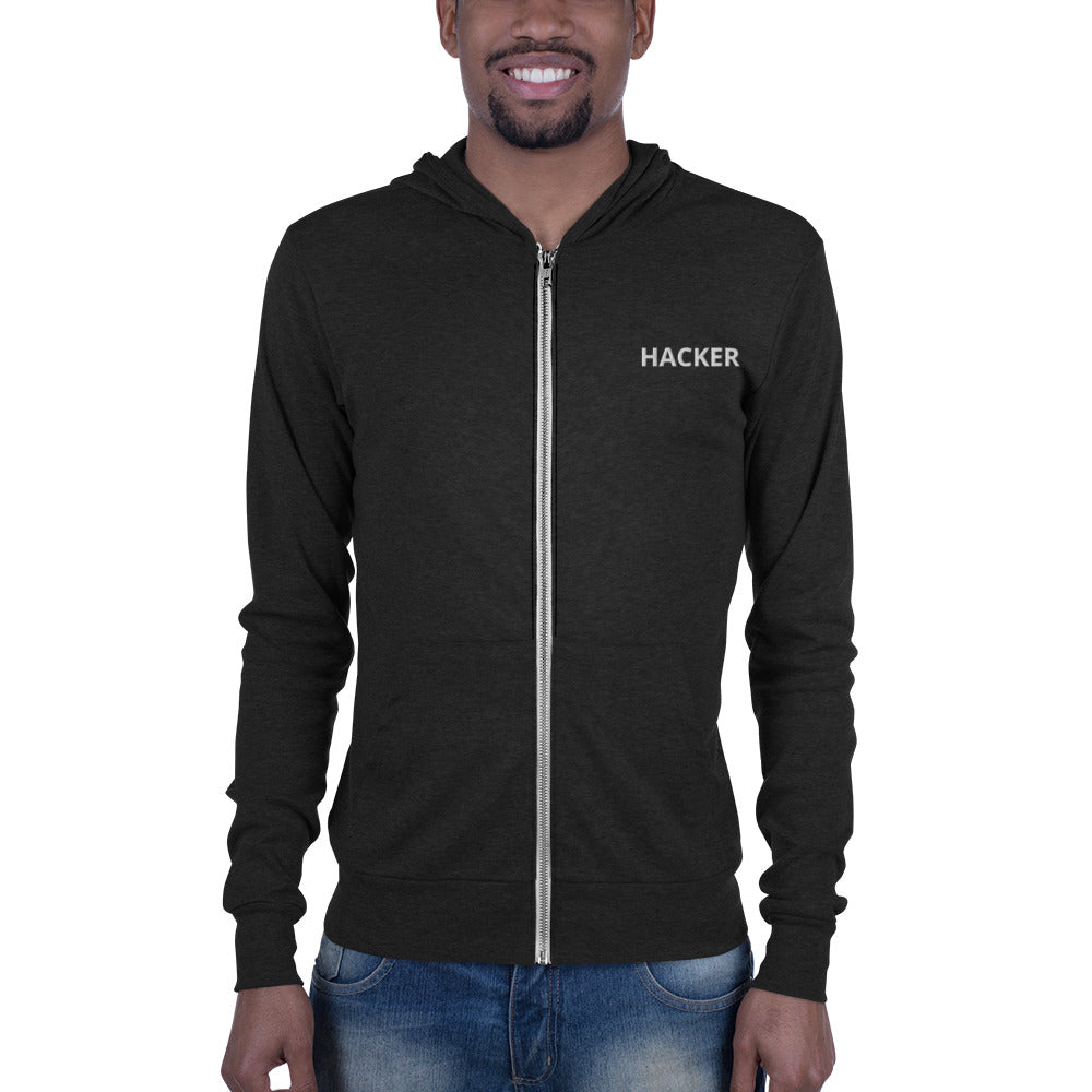 Hacker - Unisex zip hoodie