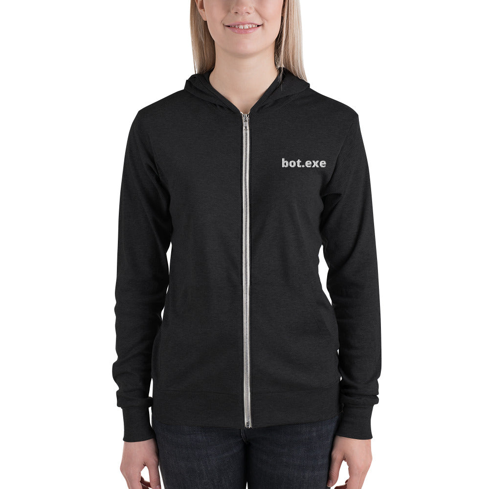 Bot.exe - Unisex zip hoodie