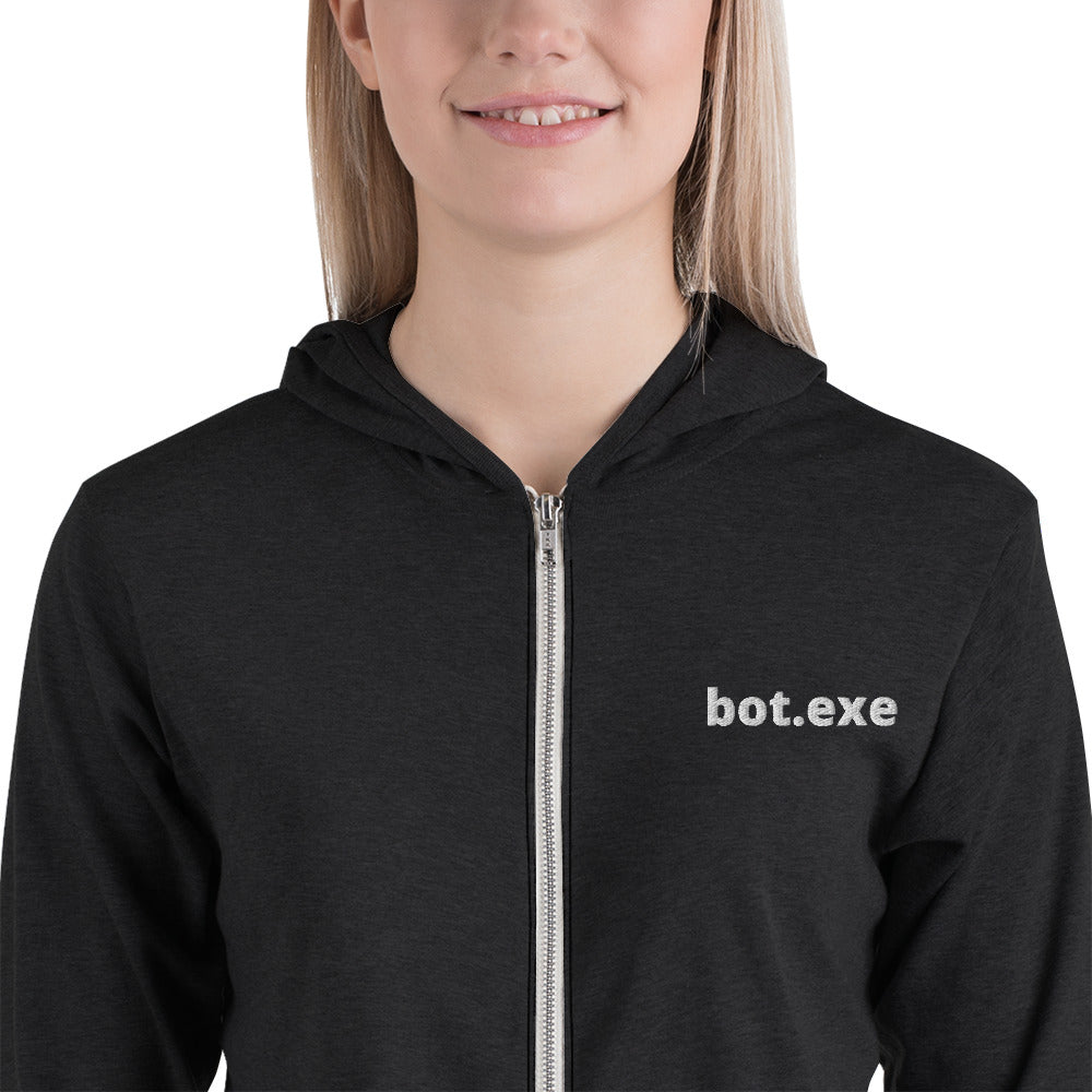 Bot.exe - Unisex zip hoodie