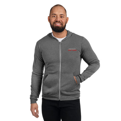 Cyber security red team - Unisex zip hoodie ( embroidery )