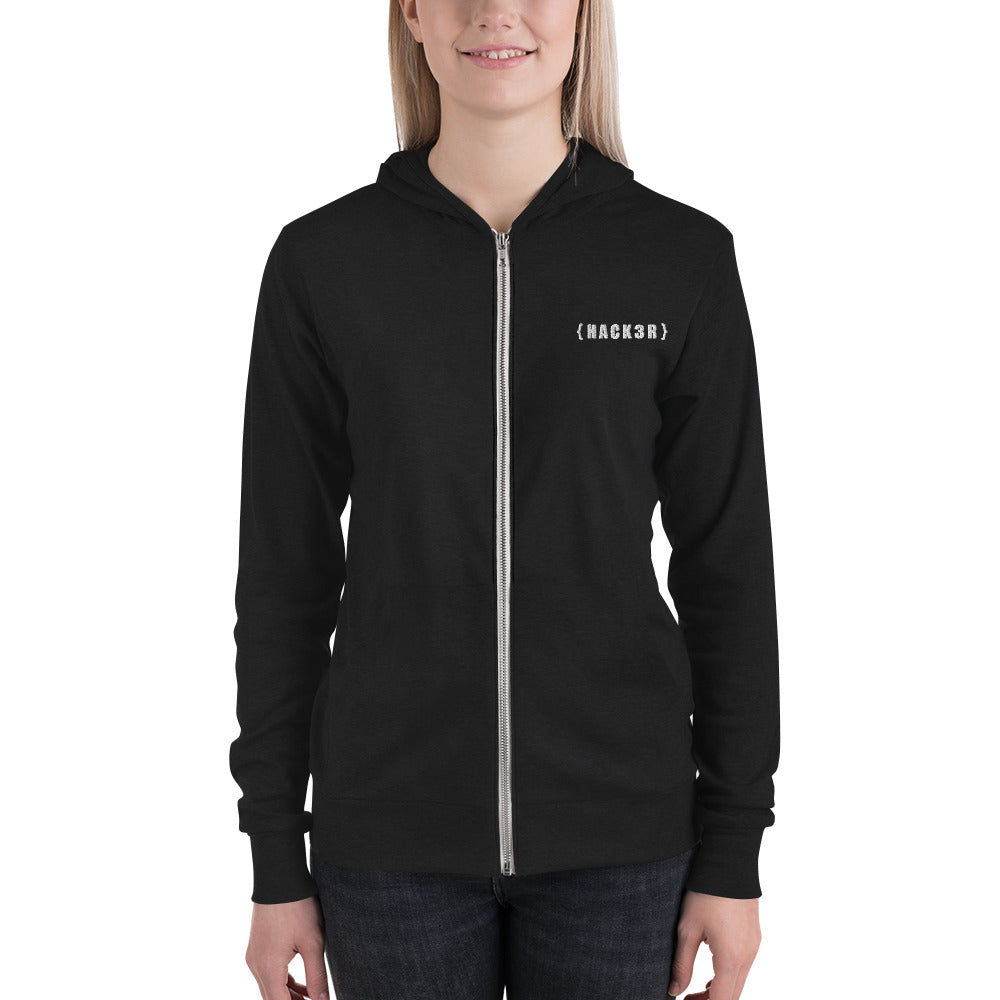 Hack3r - Unisex zip hoodie