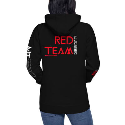 Cyber Security Red Team v4 - Unisex Hoodie (back print)