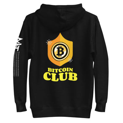 Bitcoin Club V2 Unisex Hoodie ( Back Print )