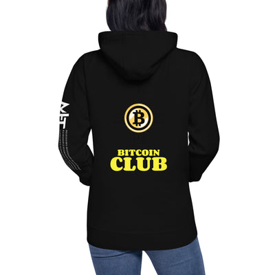 Bitcoin Club V6 - Unisex Hoodie ( Back Print )
