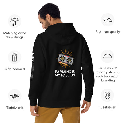 Farming is My Passion  Unisex Hoodie ( Back Print )