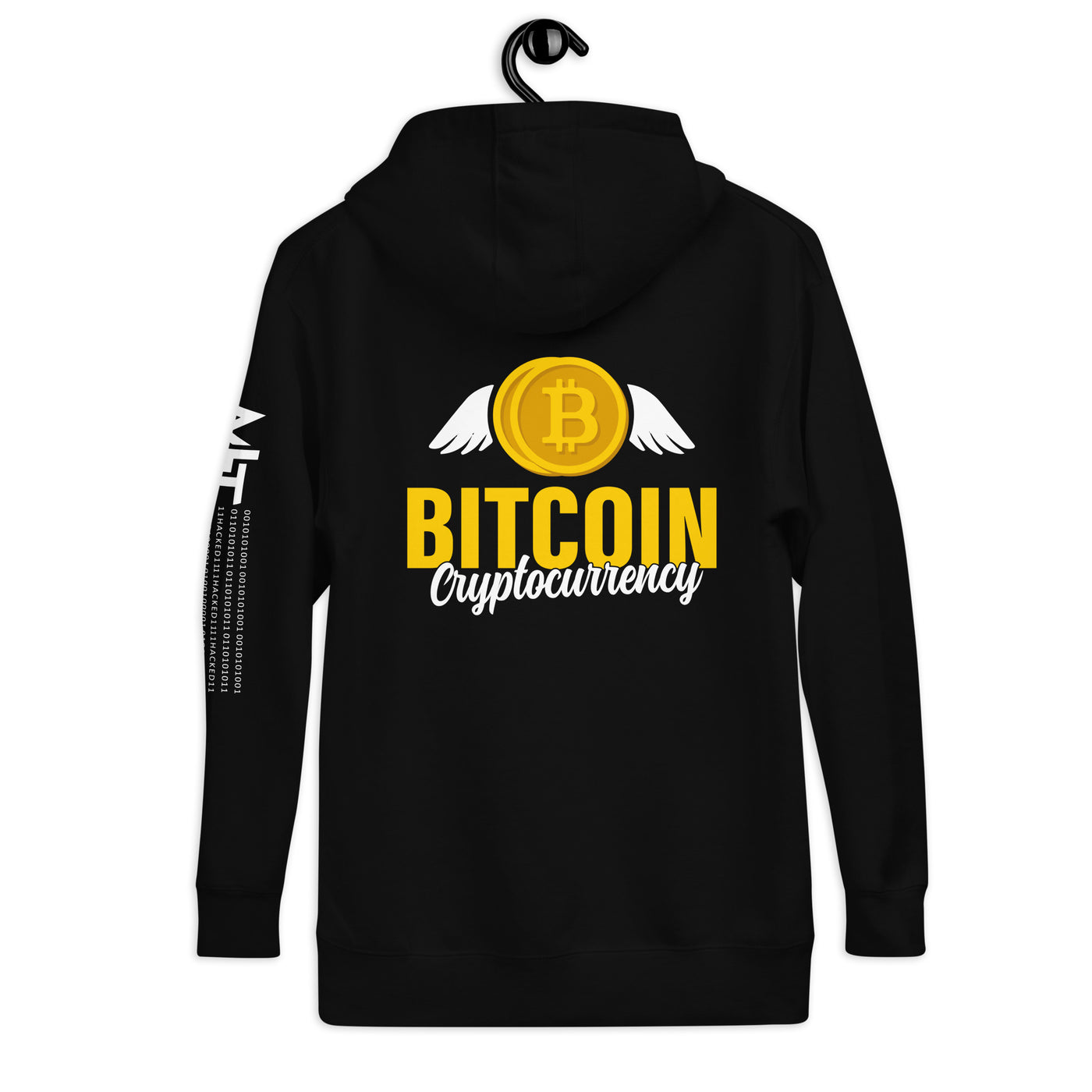 Bitcoin Cryptocurrency - Unisex Hoodie ( Back Print )