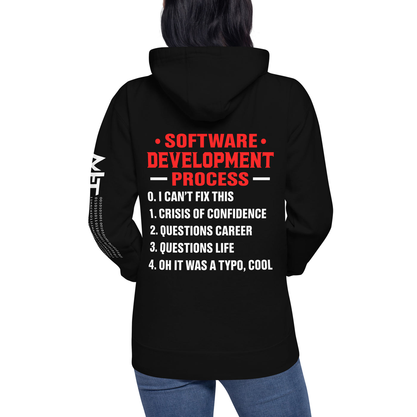 Software Development Process V1 - Unisex Hoodie (back print)