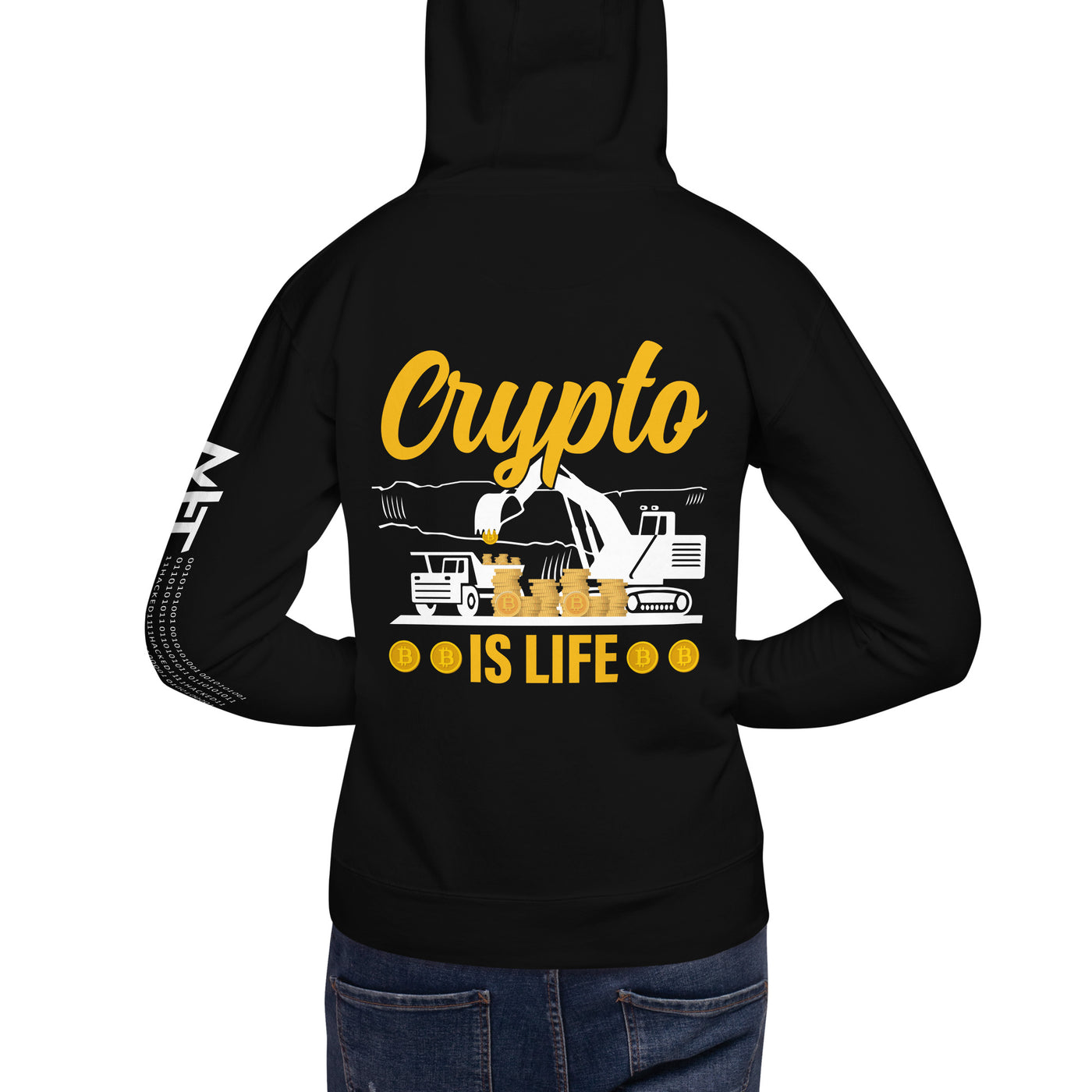 Crypto is Life - Unisex Hoodie ( Back Print )