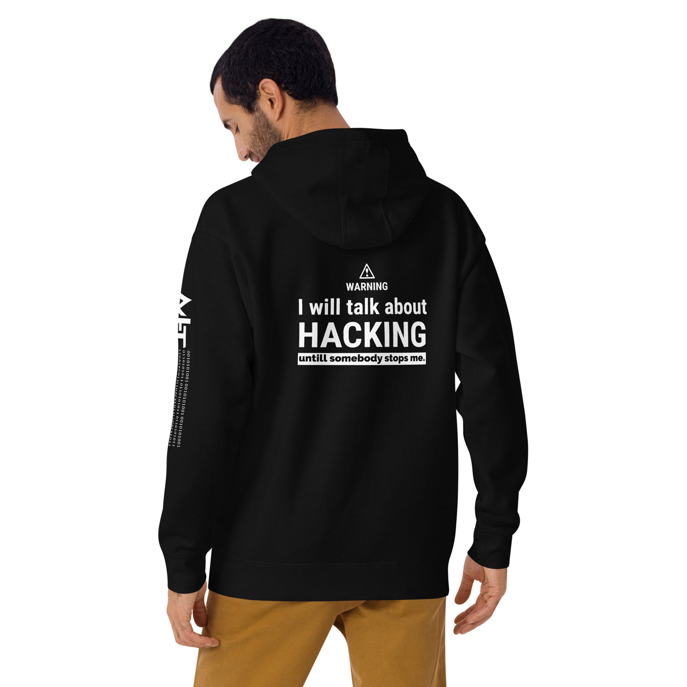 I will talk about HACKING - Unisex Hoodie (back print)