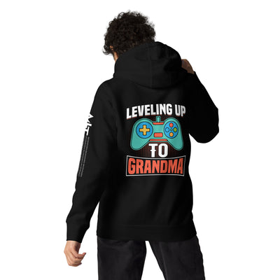 Leveling up to Grandma - Unisex Hoodie ( Back Print )