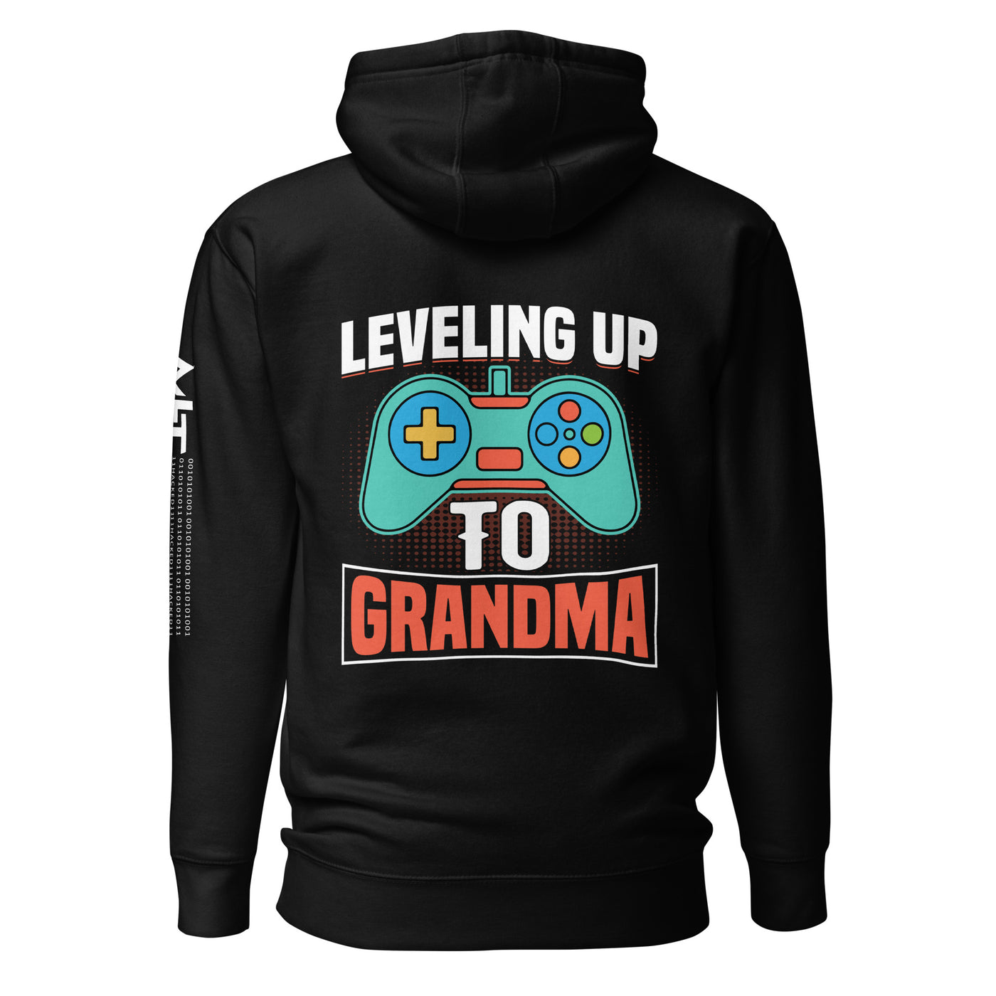 Leveling up to Grandma - Unisex Hoodie ( Back Print )