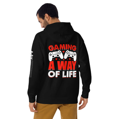 Gaming is a way of life Unisex Hoodie ( Back Print )
