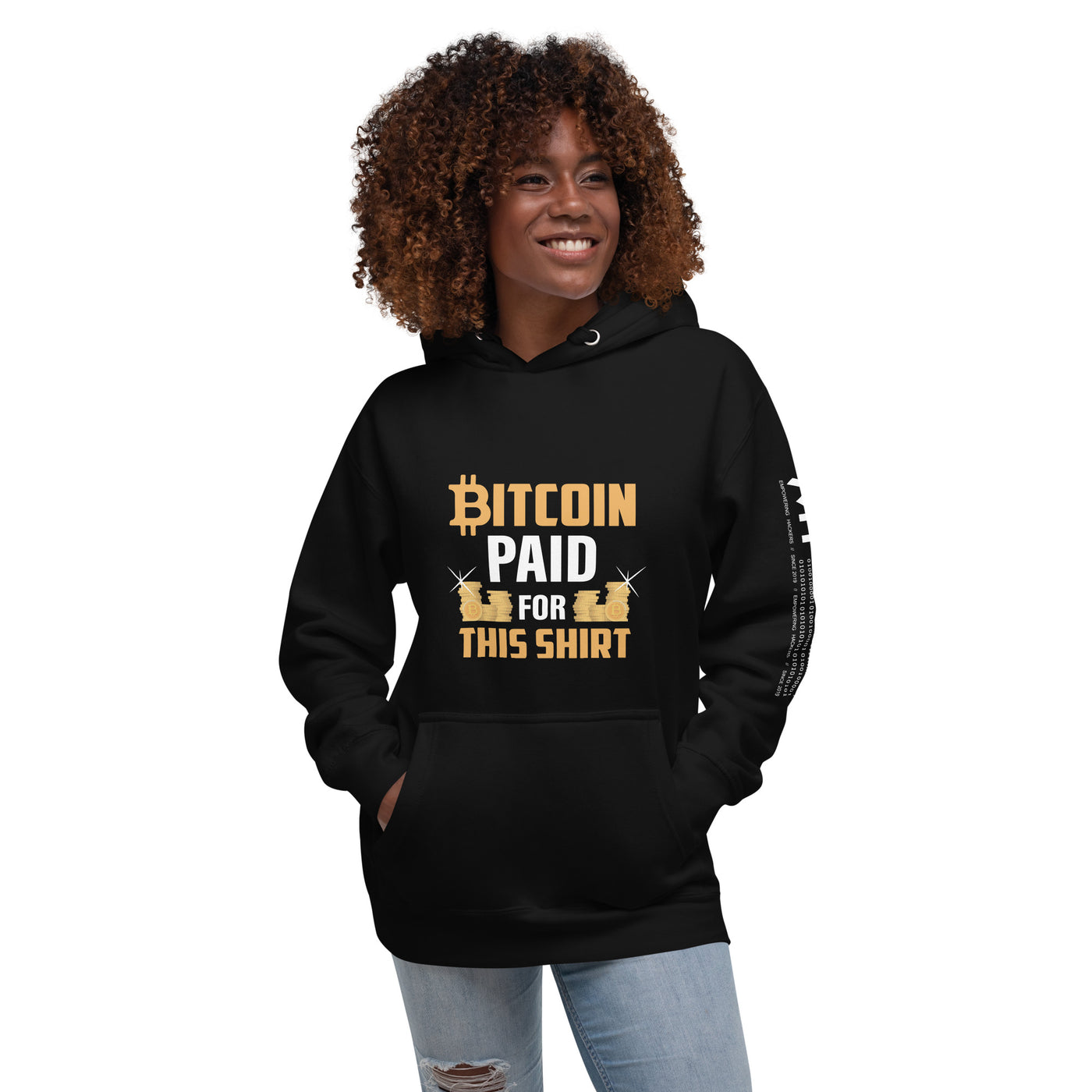 Bitcoin Paid For This Shirt  - Unisex Hoodie (back print)