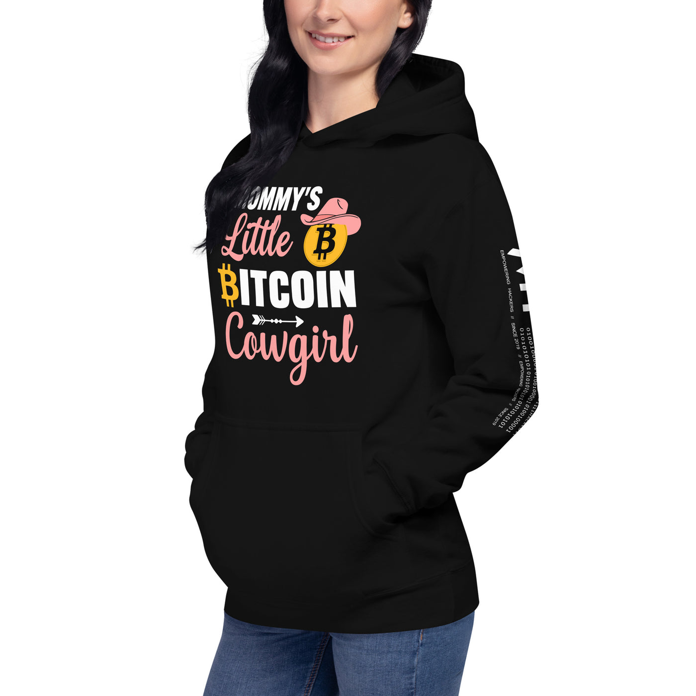 Mommy's Little Bitcoin Cowgirl - Unisex Hoodie