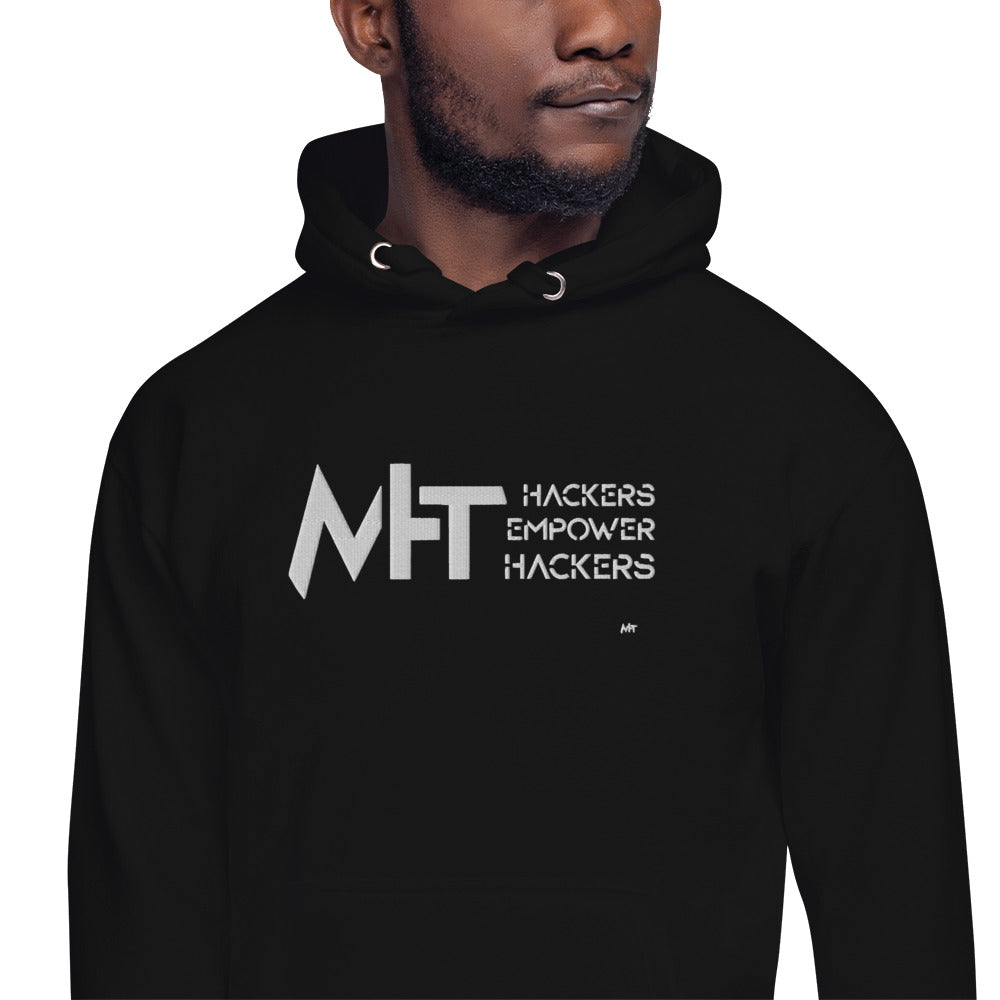 Hackers Empower Hackers - Unisex Hoodie  (embroidered)