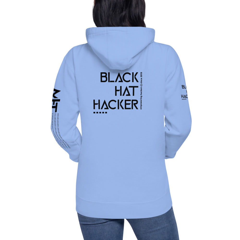 Black Hat Hacker - Unisex Hoodie (back print)