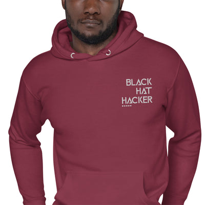 Black Hat Hacker - Unisex Hoodie (embroidery)