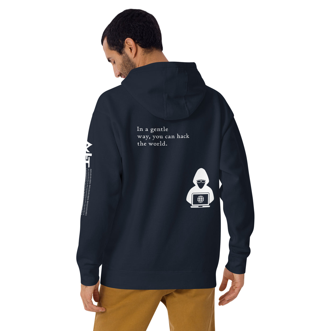 You can hack the world   - Unisex Hoodie (back print)