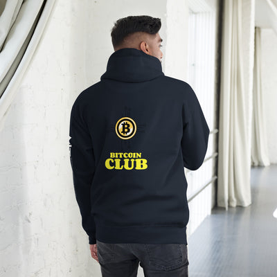 Bitcoin Club V6 - Unisex Hoodie ( Back Print )