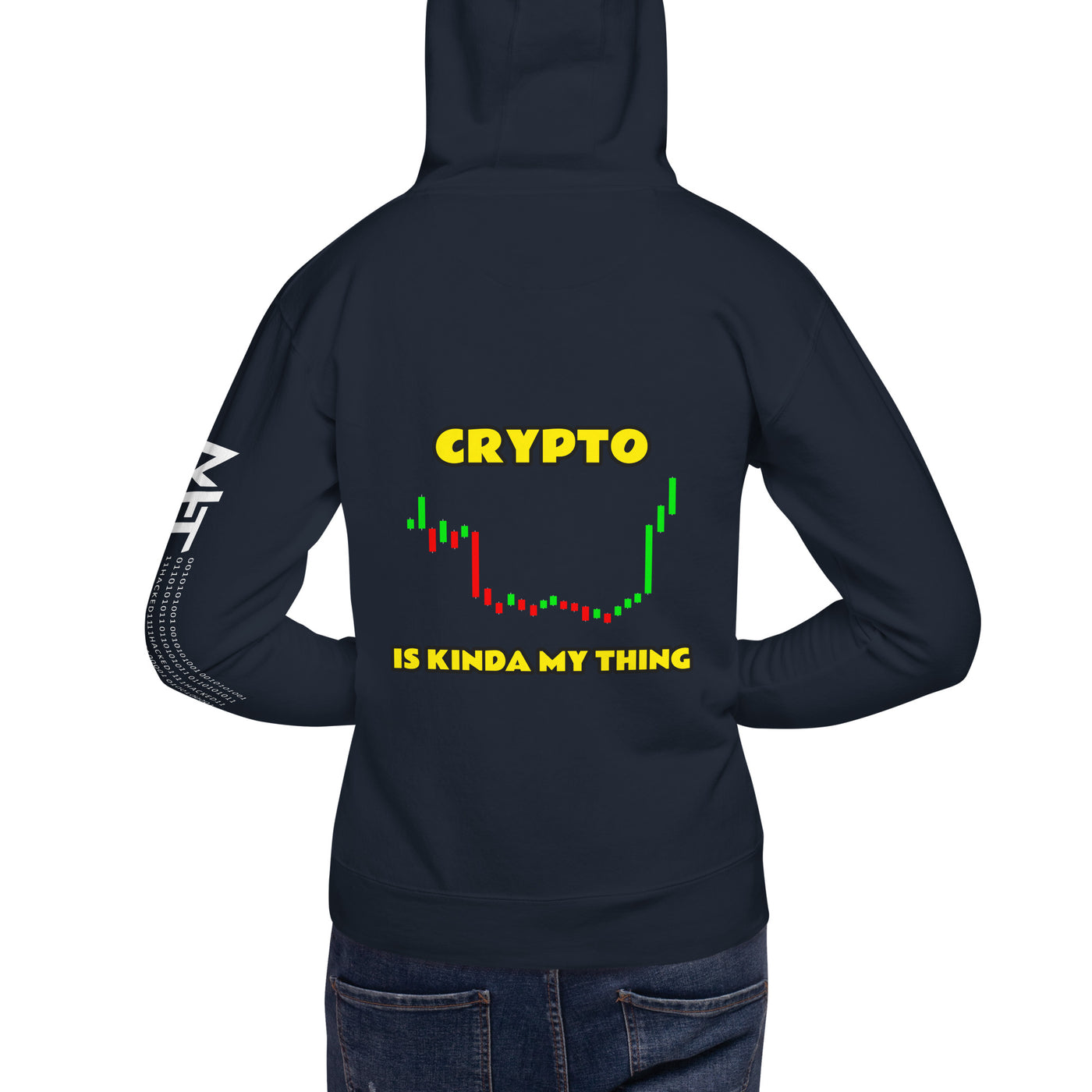 Crypto is Kinda My Thing V4 Unisex Hoodie ( Back Print )