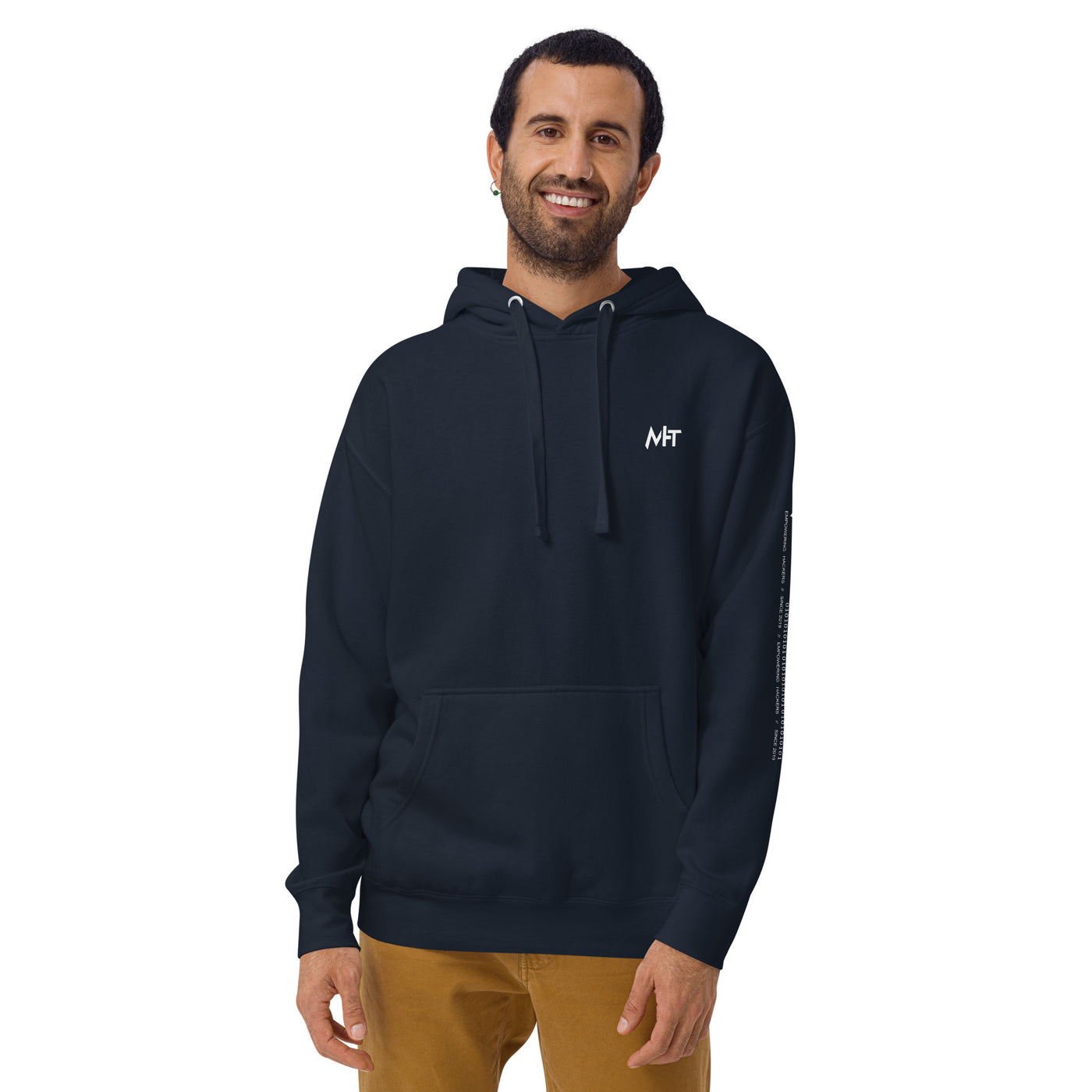 Never Sell Bitcoin - Unisex Hoodie (back print)