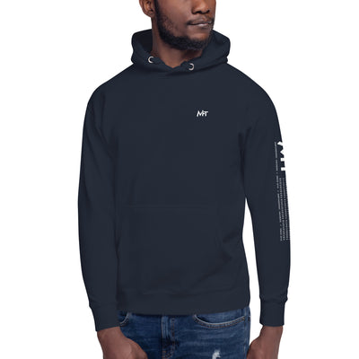 Simplicity is the prerequisite for reliability  Unisex Hoodie ( Back Print )