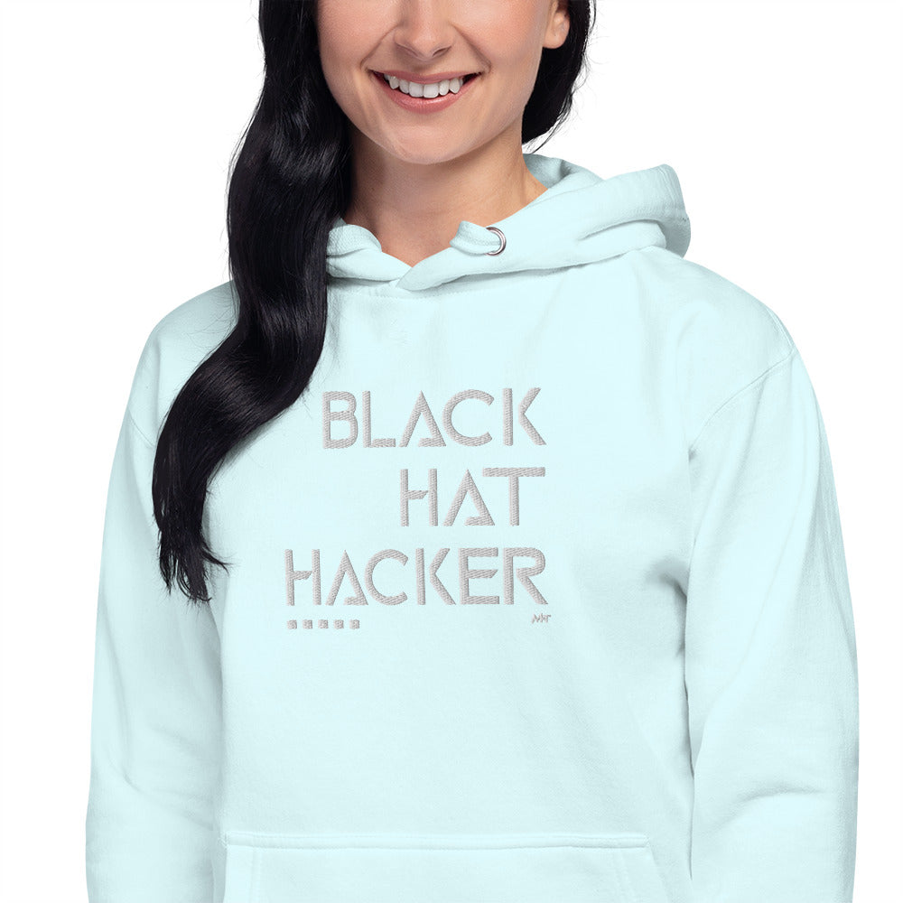 Black Hat Hacker - Unisex Hoodie (embroidered)
