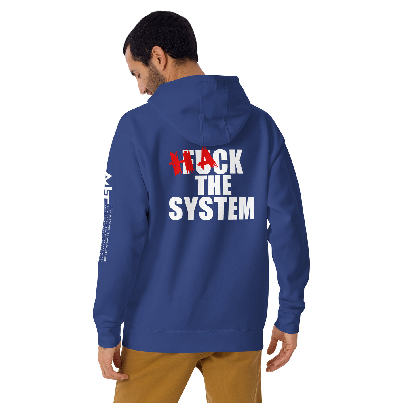 Hack the system - Unisex Hoodie (back print)