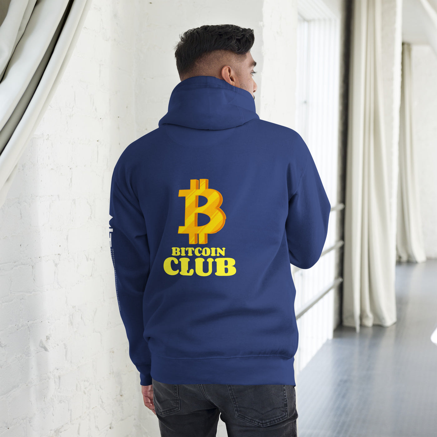 Bitcoin Club V5 Unisex Hoodie ( Back Print )