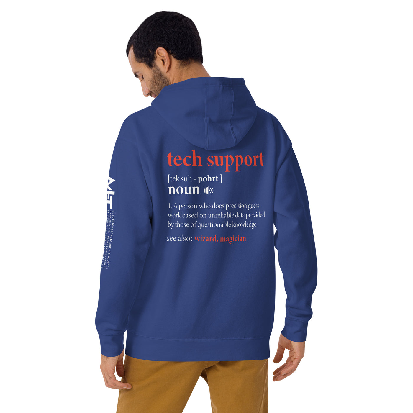 Tech Support Definition - Unisex Hoodie ( Back Print )